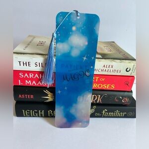 Reading Is Magic Clouds Handmade Bookmark